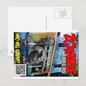 Zombie Apokalypse Cover Postkarte (Vorne/Hinten)