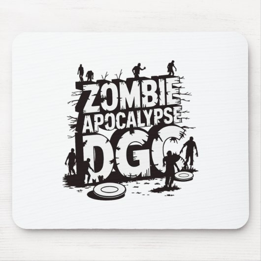 Zombie-Apokalypse Dgc Lustige Scheiben Golf Zombie Mousepad (Vorne)