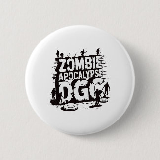 Zombie-Apokalypse-Dgc Lustige Scheibengolf-Zombie- Button