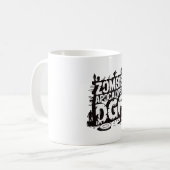 Zombie-Apokalypse-Dgc Lustiger Disc-Golf-Zombie-Li Kaffeetasse (Vorderseite Links)