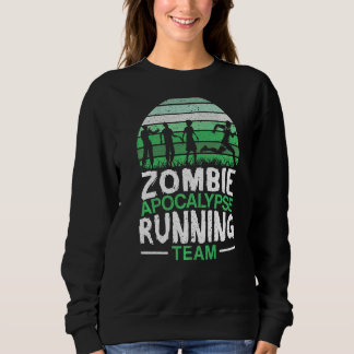 Zombie-Apokalypse, die Halloween-Trick im Team läu Sweatshirt