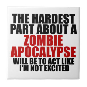 Zombie-Apokalypse Fliese