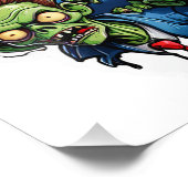 Zombie Apokalypse Fotodruck (Ecke)