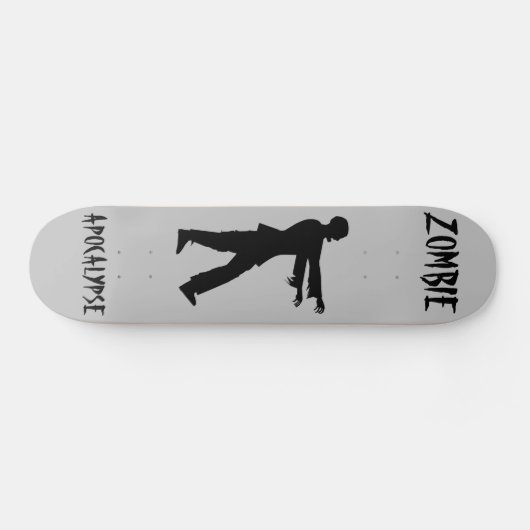 ZOMBIE APOKALYPSE FUNNY Skateboard Deck (Horizontal)