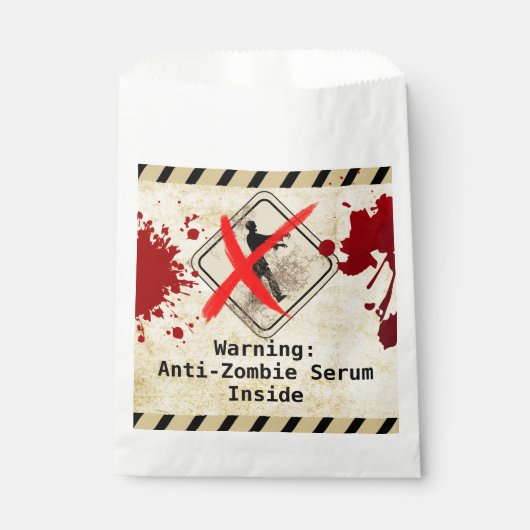 Zombie Apokalypse Geburtstag | Halloween-Biogefähr Geschenktütchen (Vorderseite)