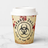 Zombie Apokalypse Geburtstag | Halloween-Biogefähr Pappbecher (Rückseite)