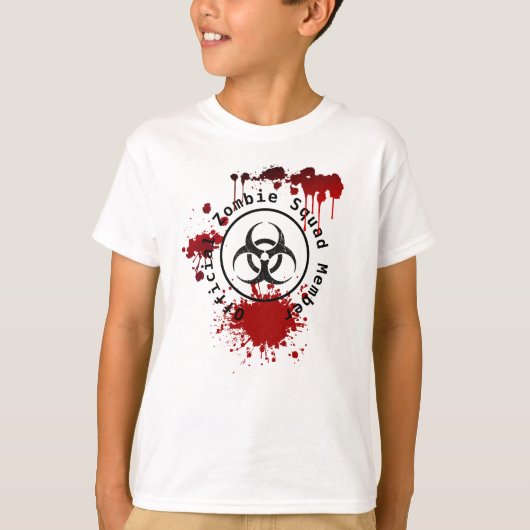 Zombie Apokalypse Geburtstag | Halloween-Biogefähr T-Shirt (Vorderseite)