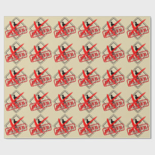 Zombie-Apokalypse-Geburtstag Halloween-Biohazard Geschenkpapier