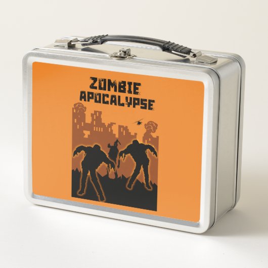 Zombie Apokalypse Geschenke Metall Brotdose (Vorderseite)