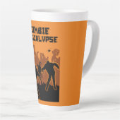 Zombie Apokalypse Geschenke Milchtasse (Rechte Ecke)