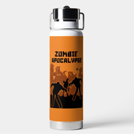 Zombie Apokalypse Geschenke Trinkflasche (Hinten)