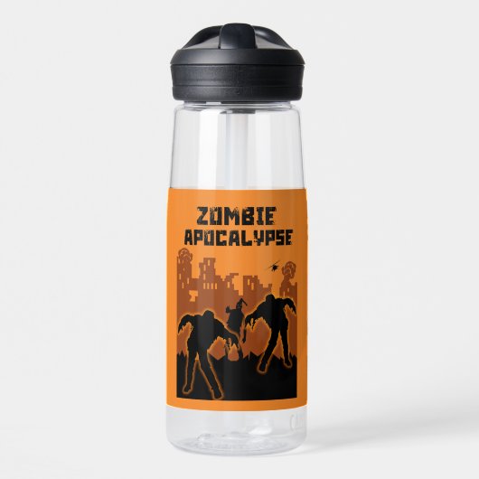 Zombie Apokalypse Geschenke Trinkflasche (Vorne)