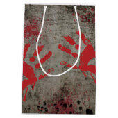 Zombie Apokalypse Geschenktasche Mittlere Geschenktüte (Rückseite)