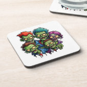 Zombie Apokalypse Getränkeuntersetzer (Linke Seite)