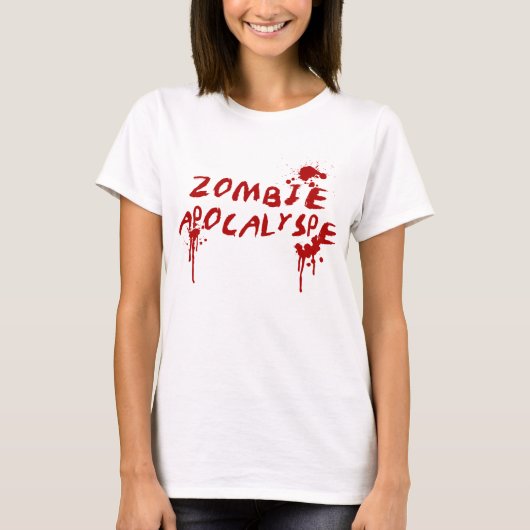Zombie Apokalypse Girls Tshirt - Walking Dead (Vorderseite)