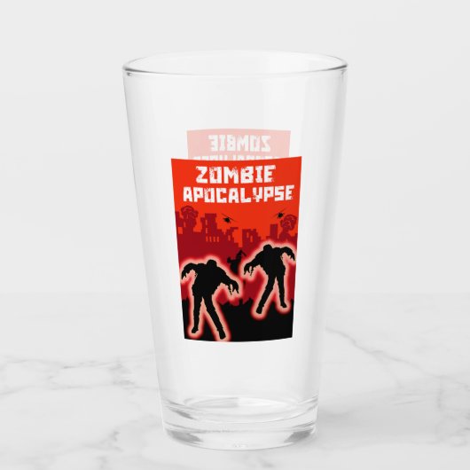 Zombie Apokalypse Glas (Vorderseite)