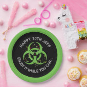 Zombie Apokalypse Gore Spritzer Biogefährdung Pappteller (Party)