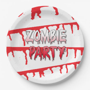 Zombie Apokalypse Halloween-Party Pappteller