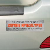 Zombie-Apokalypse-härtester Teil-Autoaufkleber Autoaufkleber (Auf Auto)