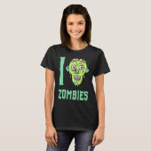 Zombie-Apokalypse Ich liebe Zombies T-Shirt (Vorne ganz)
