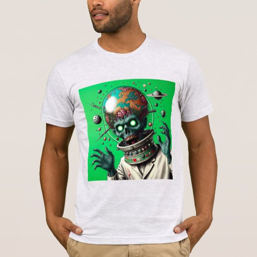 Zombie-Apokalypse im Weltraum: T-Shirt (Vorderseite)