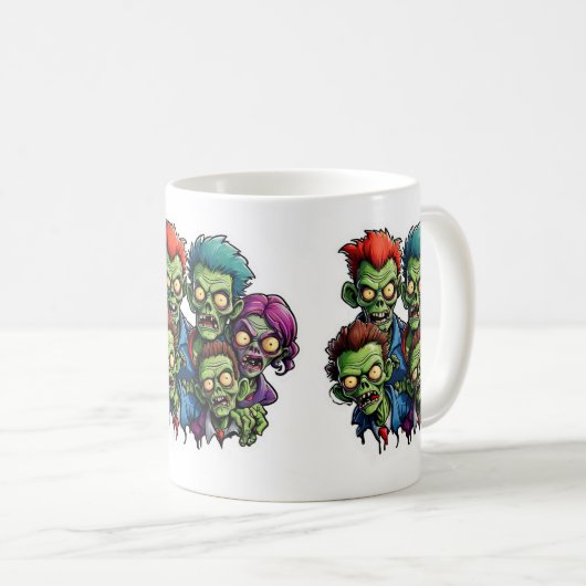 Zombie Apokalypse Kaffeetasse (VorderseiteRechts)