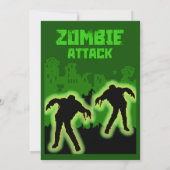 Zombie Apokalypse Kids Einladung (Rückseite)