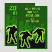 Zombie Apokalypse Kids Einladung (Vorne/Hinten)