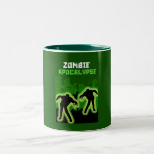 Zombie Apokalypse Kids Zweifarbige Tasse
