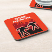Zombie Apokalypse Kinder Shirt Getränkeuntersetzer (Linke Seite)