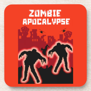 Zombie Apokalypse Kinder Shirt Getränkeuntersetzer