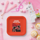 Zombie Apokalypse Kinder Shirt Pappteller (Party)