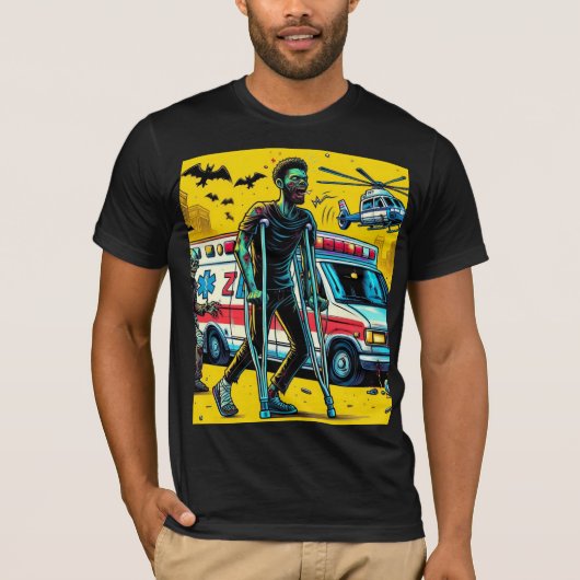 "Zombie-Apokalypse: Krücken des Überlebens" T - Sh T-Shirt (Vorderseite)