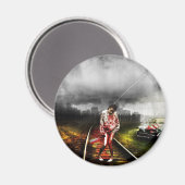 Zombie-Apokalypse Magnet (Vorderseite/Rückseite)