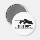 Zombie Apokalypse Magnet (Vorderseite/Rückseite)