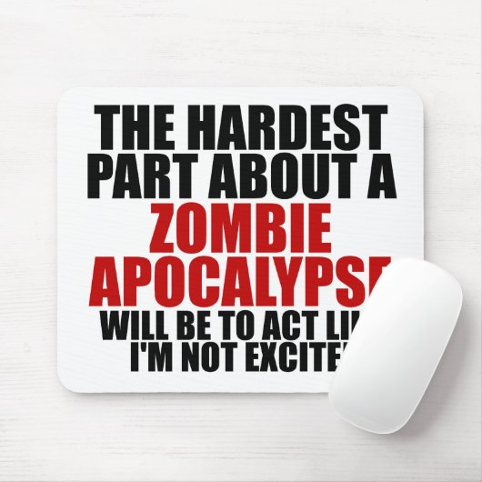 Zombie-Apokalypse Mousepad (Mit Mouse)