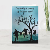Zombie Apokalypse oder Halloween-Party Einladung (Vorderseite)