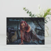 Zombie Apokalypse Party Einladung (Stehend Vorderseite)