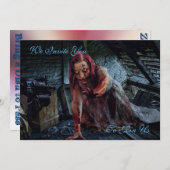 Zombie Apokalypse Party Einladung (Vorne/Hinten)