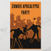 Zombie Apokalypse Party Einladung Flyer (Vorne)