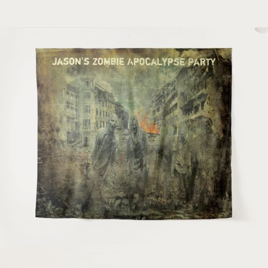 Zombie Apokalypse Party Foto Hintergrund Wall Prop Wandteppich (Vorderseite (Horizontal))