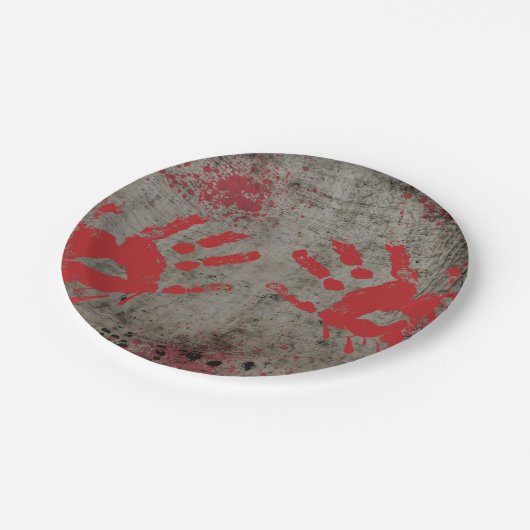 Zombie Apokalypse Party Paper Teller (Schrägansicht)