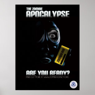 Zombie-Apokalypse-Plakat - sind Sie bereit? Poster