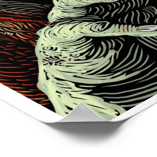 Zombie Apokalypse Poster (Ecke)