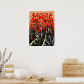 Zombie Apokalypse Poster (Küche)
