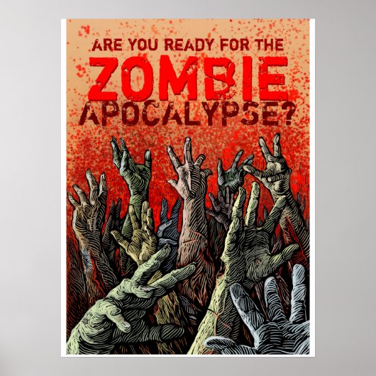 Zombie Apokalypse Poster (Vorne)