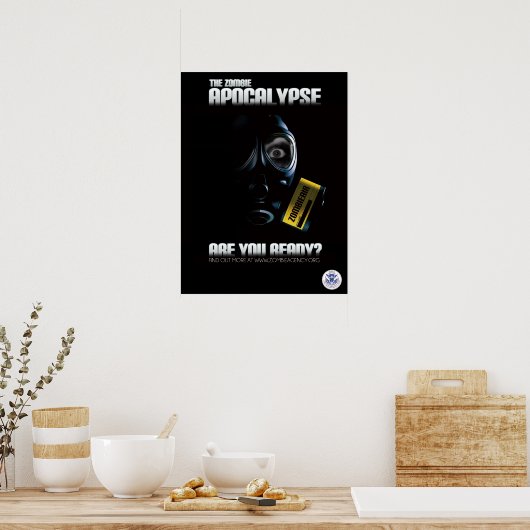 Zombie Apokalypse Poster - Sind Sie bereit? (Küche)
