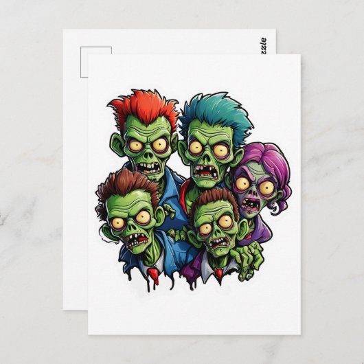 Zombie Apokalypse Postkarte (Vorne/Hinten)