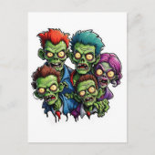 Zombie Apokalypse Postkarte (Vorderseite)