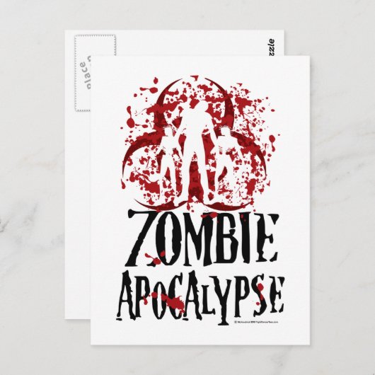 Zombie Apokalypse Postkarte (Vorne/Hinten)